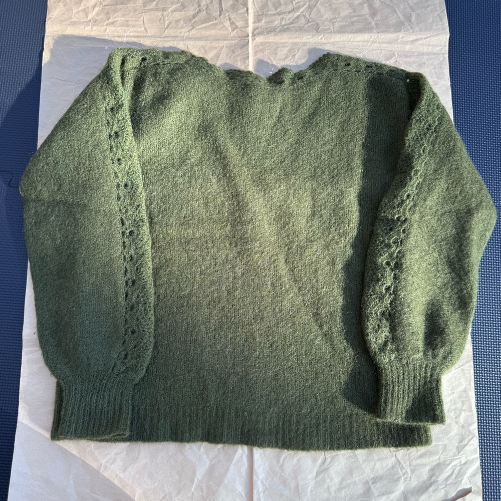 Sézane Stacy/Sezane Stacy Pull/Jumper/Sweater in Perfect Green, LNWT, Small - Picture 8 of 10